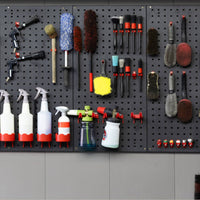 Car Detailing Tool Rack Customizable Layout Wall Mount Tool Board Space Saving Wall Mounted Organizer System for Mechanics, Auto Repair Shop, Workshop