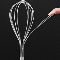 Food-Grade Stainless Steel Whisk Handheld Balloon Whisk Heavy-Duty Egg Beater Long-Lasting for Baking, Cooking Prep