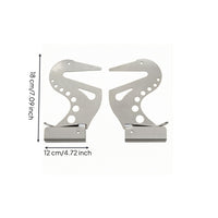 3-Piece Rod Artist Hand Support Bridge Curved Metal Artist Hand Bridge Circular Cutouts Art Tool Teardrop Opening for Artists