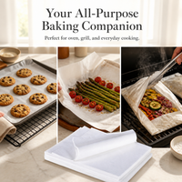 Non-Stick Parchment Paper for Baking and Frying, Greaseproof Oven Tray Liners