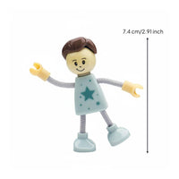 Poseable Doll Small Figure with Flexible Limbs Movable Toy for Photographers, Stop-Motion