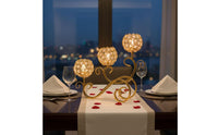 Elegant Swirl Shape 3-Arm Candelabra Ornamental Design Crystal Candle Holder Light Reflection Gold Metal Candelabra for Dinner Table, Dining Room