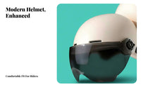 Gradient Color Half Helmet 3C Certified Helmet Lightweight for Motorcyclists