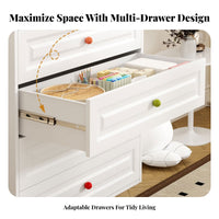 5-Drawer Metal Cabinet Minimalist aesthetic Chest of Drawers Sturdy Construction