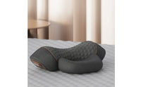 Electric Heated Neck Massager Pillow Contoured Airbag Neck Stretcher Ergonomic Health Device 3-in-1 for Lying Down