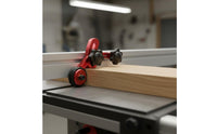 Anodized Aluminum Single-Way Roller Featherboard Anti-Kickback Router Table Featherboard Even Feeding Roller Stock Guide Precise Cuts for Woodworkers, DIYers, Miter Slot