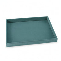 Rectangular Velvet Jewelry Tray Shallow Jewelry Organizer Tray Open-Top Soft for Drawer, Dresser, Vanity