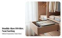 Compartment Clothes Box Double Row Layvisible 9compartment Clothing Sorter Space Saving