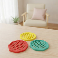 3 Pieces Silicone Grip Mesh High-Elastic Hand Training Net Perforated Finger Exerciser for Rehabilitation