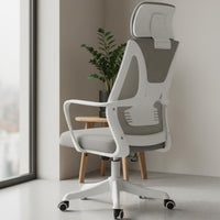 Heavy Duty Construction Ergonomic Office Chair Latex Cushion High Back Computer Chair for Students, Study