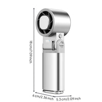 Handheld Fan with Digital Display Rechargeable Portable Fan with 9000mAh Cordless for Commuters, Travel, Commuting, Desk