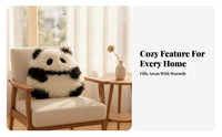 Soft Cushion Black and White Round Cushion Decorative Soft Toy for Sofa