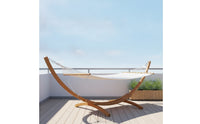Hammock Bed with Stand Curved Curved Hammock with Stand Weather-Resistant Lounge Chair for Adults, Garden, Poolside, Backyard