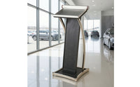 Podium with Slanted Top Modern Reading Desk Lectern Podium Ergonomic Furniture Sturdy for Speakers, Conference Rooms