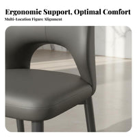 Upholstered Architectural Spinerest Seat Minimalist Design & Appearance Dining Chair Ergonomic Design Contouredd Spinerest