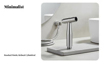 Multi-Purpose Use Handheld Bidet Sprayer Easy to Clean Handheld Bidet Sprayer Head Universal Standard 1/2/2 Connection for Pet Washing