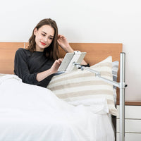Adjustable Tablet Floor Stand Aluminum Alloy Construction Sofa Side Tablet Stand for Living Room
