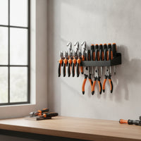 Wall-Mounted Tool Storage Rack Compact Screwdriver Organizer Organized for Shed