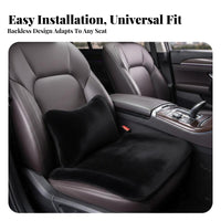 velvety Texture Backless Car Seat Mat all-year Use Car Seat Protector Universal Fit Vehicle Accessory Non-Slip Backing for motorists, Passengers, Commuters, extended-journey journey, Driving, pickup