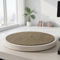 Improves Sound Quality 12 Inch Cork Rubber Slipmat Reduces Vibrations Audio Accessory for Audiophiles