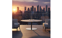 5 Pieces Balcony Rattan Sofa Set Modern Nordic Design Rattan Chair Set Outdoor Furniture Small-Space Friendly for Courtyard
