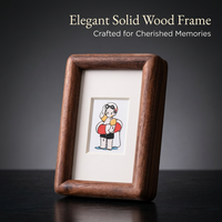 Wooden Finish Picture Frame Tabletop Photo, Solid Wood Mini Photo Frame, Mini Wooden Frame for Display, Modern Minimalist Desk Photo Stand