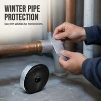 Self-Adhesive Aluminum Foil Rubber Foam Insulation Tape for Pipes, Sunrooms, and Automotive Soundproofing