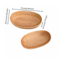 Wooden Jewelry Tray Multifunctional Catchall Dish Scratch-Resistant Home Organizer for Nightstand