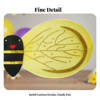 Bee Costume Set Glitter Wing Accessories Bee Wing and Headband Set Lightweight Bumblebee Dress-up Kit for Women, Adults, Halloween, Birthday Party