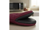 2 Pieces Mini Oven Mitts Insulated Microwave Pot Holders Compact Size Heat Resistant Gloves for Kitchen