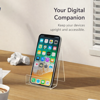 Acrylic literature Stand for Desktop Display, Transparent Holder for Reading, Music Sheet, Freestanding Menu Support for Kitchen