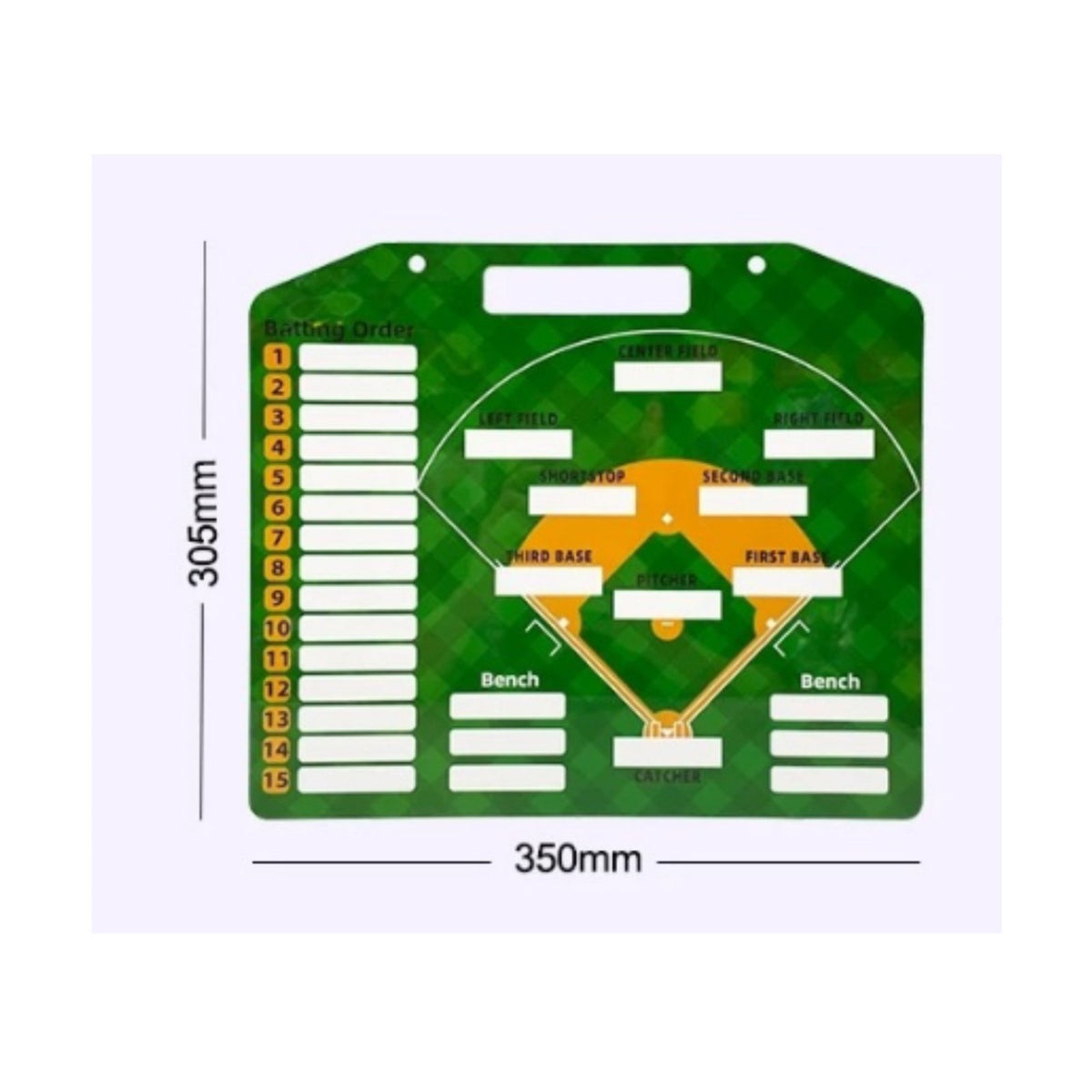 Portable Baseball Coaching Board Reusable Baseball Board Double-Sided for Coaches, Team Managers, Training, Game Day