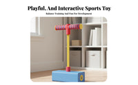 Foam Pogo Jump Toy Sensory Developing Children Bungee Jump Toy Indoor & Outdoor Use Kids Bungee Jumping Toy for Beginners, Young Children, Playground