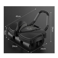 Multi-Functional Automatic Rebound Ab Roller Portable Elbow Support Ab Wheel Core Exercise Device with Wheels for Beginners, Home Gym
