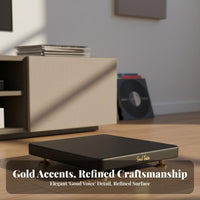 Eliminates Resonance Floor Speaker Vibration Damping Tray Noise Reduction Speaker Isolation Base Strong Load-Bearing Subwoofer Shock Absorption Platform Anti-Slip Design for Audiophiles, Home Theater Enthusiasts, Recording Studio
