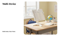 Multi-Angle Adjustment Adjustable Desktop Book Stand Multifunctional perusing Aid Handsunrestricted Use recipe & reference holder with comfortl with sheet holders for Office Workers, Professionals, Study Room, Desk, Library, Bedroom