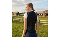 Equestrian Torso Guard Breathable Mesh Horse Riding Vest Zip Front Riding Shielded Vest