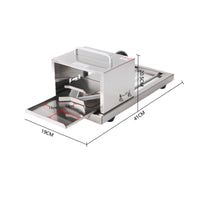 Manual Bread Cutter Easy to Use Stainless Steel Bread Cutter Manual Bagel Cutter Fast Slicing Commercial Kitchen Equipment