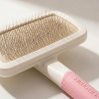 Cat Brush and Dog Brush for Hair Removal, Self Cleaning Slicker Dog Brushes for Grooming, Metal Pin Dog Brush for Short Hair and Cockapoo Tool