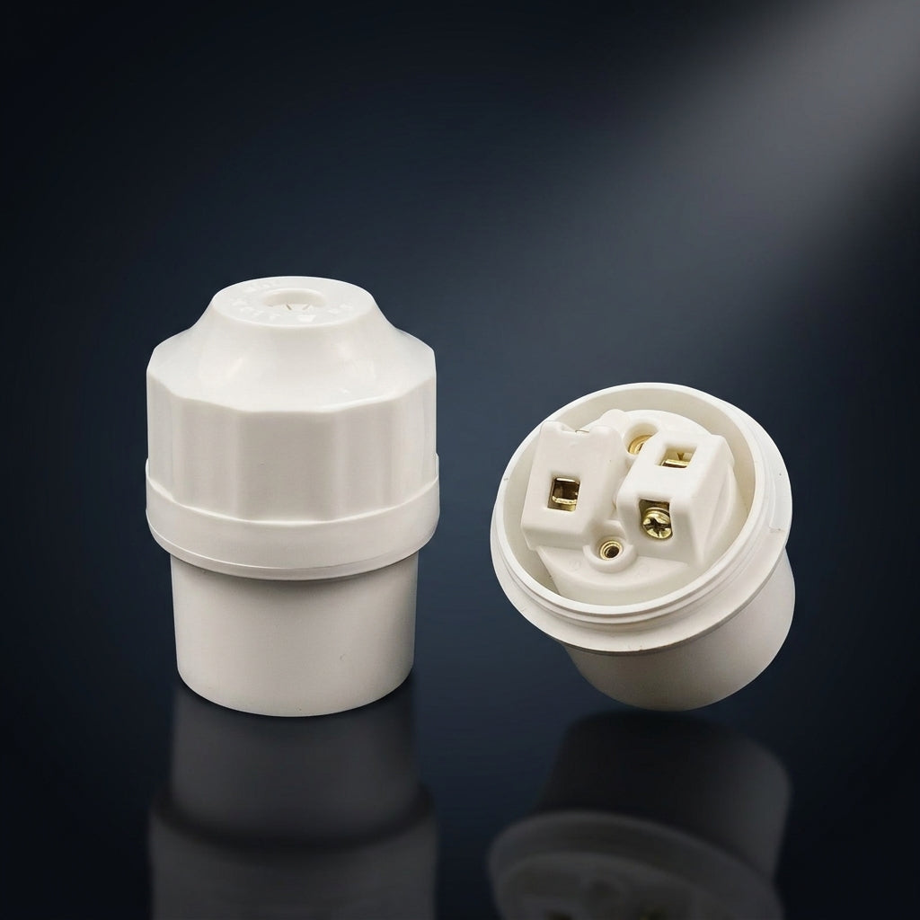Pendant Light with Anti-Drop Design for DIY Lighting, E27 Fitting with 100°C Heat Resistance, 250V Screw-in Bulb Holder, Home Single Pack