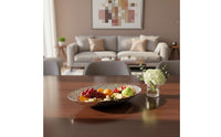 Electroplated Iron Serving Platter Versatile Fruit Bowl Nordic Design High Foot Candy Plate for Party
