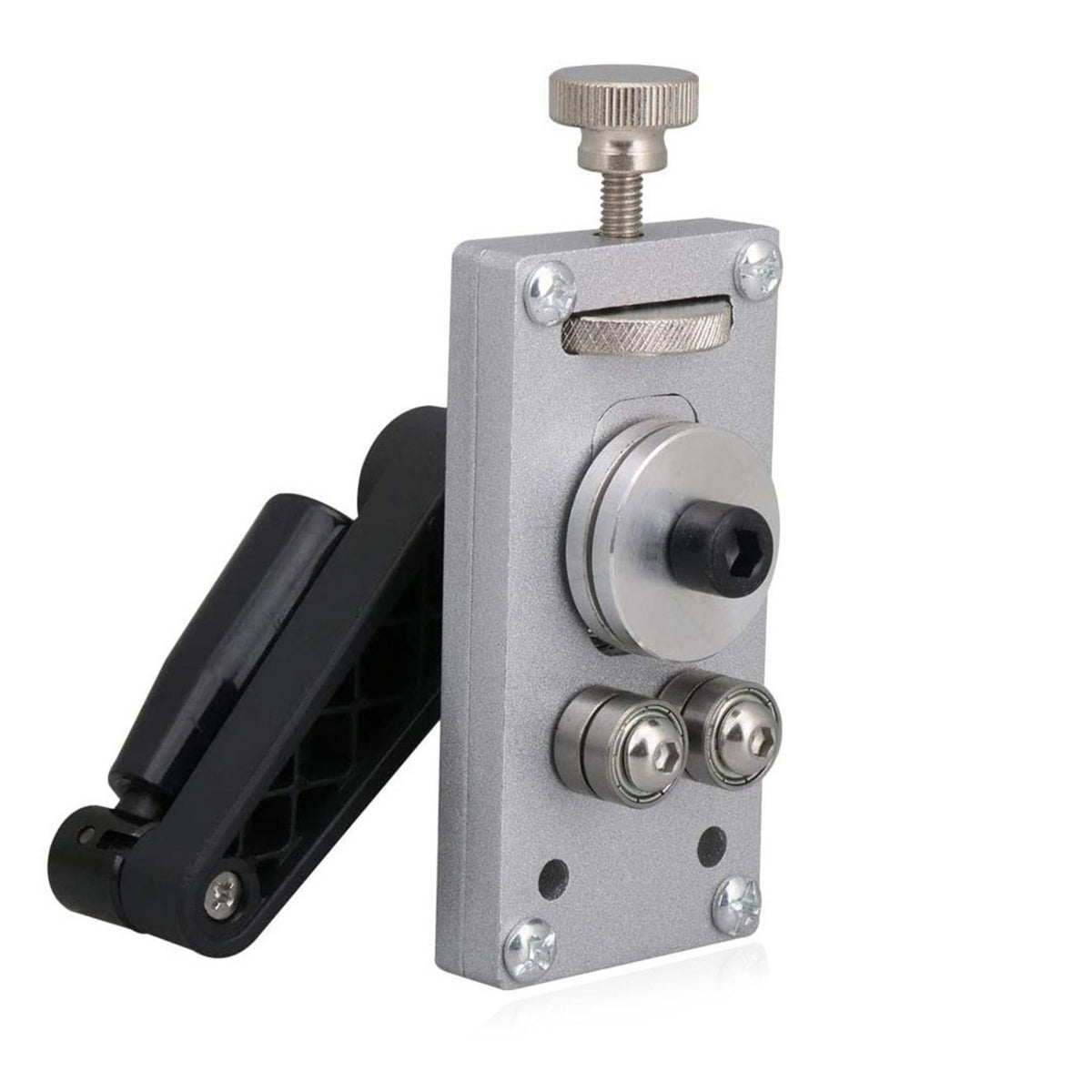 Guitar Fret Wire Bender with Adjustable Thumb Wheel Fretwire Bender with Crank Handle Quick Fret Wire Straightening Tool for Luthier Shop