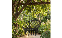 Swing Chair with Hardware Kit Cotton Hanging Chair with Hardware Macrame Swing Comfortable Furniture Easy to Assemble