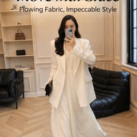 Dress Set for Plus Size Women, Elegant Blend Skirt Suit & Casual Wear, Flattering Spring Two-Piece Outfit for Curvy Fashionable Rolled Hem Design