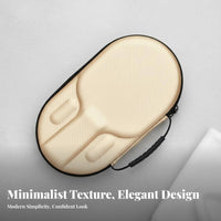 Crush-Resistant Hard Shell Table Tennis Case Portable Design Oval Table Tennis Pong Paddle Bag Secure Elastic Strap for Travel, Tournaments