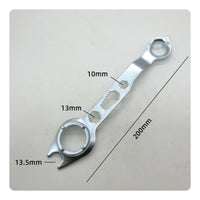 2 Pieces Nickel-Plated Multi Function Grinder Spanner Easy to Use Angle Grinder Wrench Adjustable Power Tool Accessory Heavy Duty for Repair