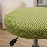 Round Stool Cover Full Coverage Bar Stool Seat Cover Washable Stretch Round Chair Seat Protector for Beauty Salon, Office, Kitchen