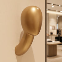 Hat Display Head Faceless Wall-Mounted Mannequin Head Space-Saving for Boutiques