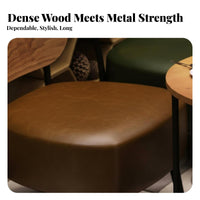 Minimalist Design Wood and Iron Dining Set utilitarian design Commercial Furniture Restaurant Seating for Cafe Owners, Homeowners, Coffee Shop, Bistro, Backyard, Garden