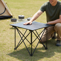 Easy to Set up Roll Top Camping Table Sturdy Portable Camping Table for Barbecue